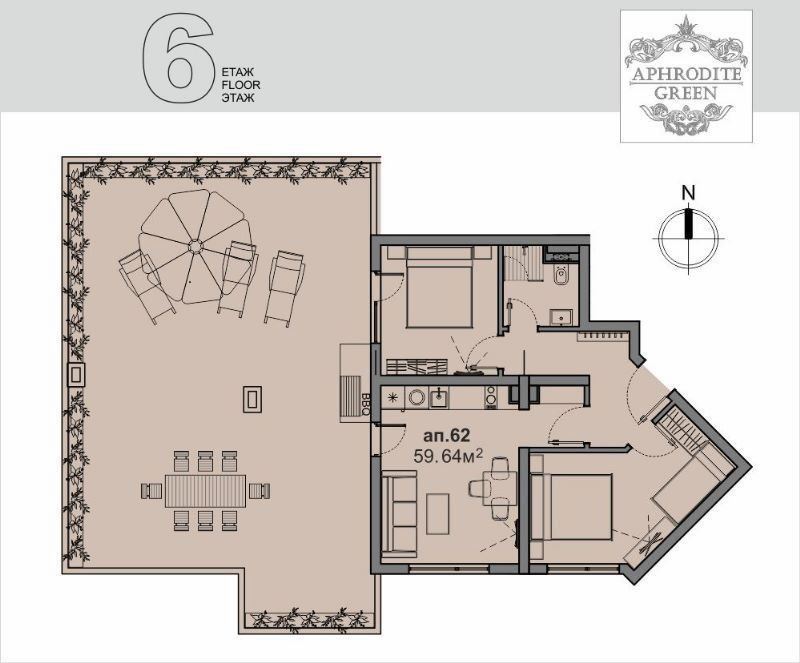 Penthouse mit beeindruckender Terrasse und Panoramablick – Stil und Raum auf der obersten Etage