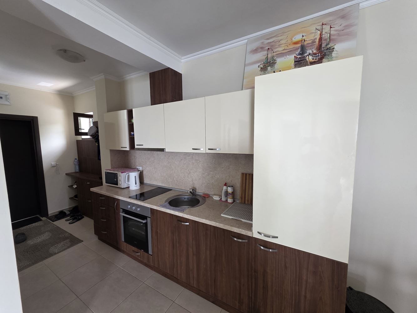 Zweizimmerwohnung in erster Meereslinie mit frontalem Meerblick in Nessebar