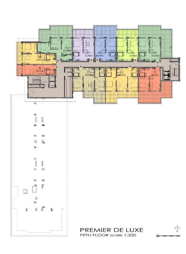 3-Zimmer-Wohnung mit Panoramameerblick in erster Meereslinie in Sveti Vlas – im obersten Stockwerk
