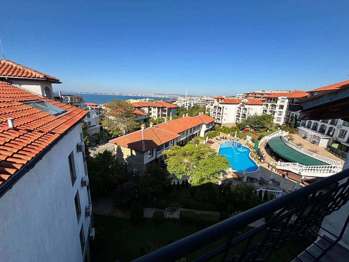 Gemütliche 2-Zimmer-Wohnung mit Panoramablick auf das Meer in Sveti Vlas
