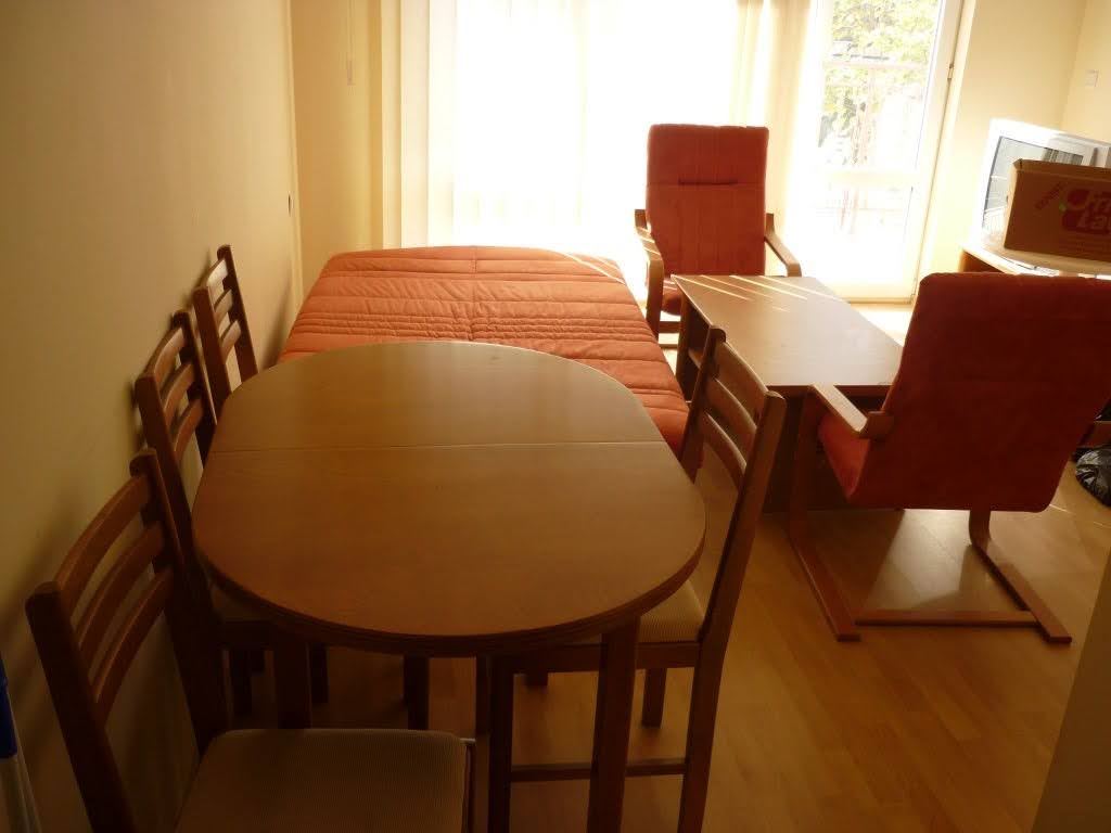 Möblierte Zwei-Zimmer-Wohnung direkt am Strand mit Meerblick in Elenite