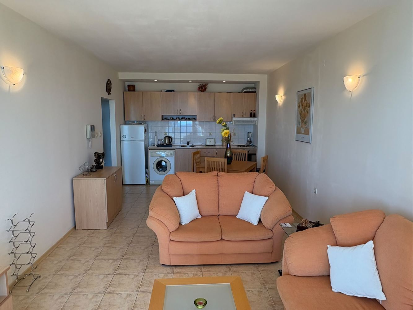 Erste Meereslinie in Sveti Vlas – geräumige Wohnung mit einem Schlafzimmer und Meerblick