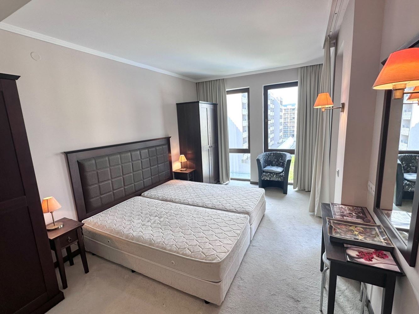 Luxuriöse Wohnung mit einem Schlafzimmer und Panoramablick auf das Meer in einer prestigeträchtigen Wohnanlage in Sonnenstrand